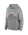 Wear By Erin Andrews Women's 2-piece Gray Atlanta Falcons Waffle-knit Long-sleeve Hoodie And Lounge Pant Set In Gray