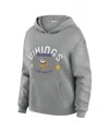 Wear By Erin Andrews Women's 2-piece Gray Minnesota Vikings Waffle-knit Long-sleeve Hoodie And Lounge Pant Set In Gray