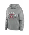 Wear By Erin Andrews Women's 2-piece Gray San Francisco 49ers Waffle-knit Long-sleeve Hoodie And Lounge Pant Set In Gray