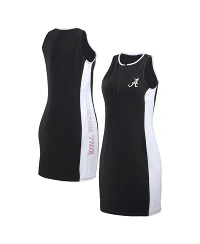 Wear By Erin Andrews Women's Black Alabama Crimson Tide Bodyframing Tank Dress