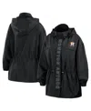 Wear By Erin Andrews Women's Black Houston Astros Full-zip Windbreaker Hoodie Jacket In Black