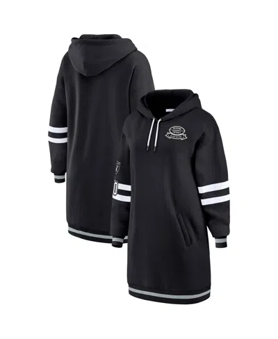 Wear By Erin Andrews Women's Black Las Vegas Raiders Hoodie Dress