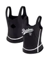 Wear By Erin Andrews Women's Black Las Vegas Raiders Square Neck Tank Top
