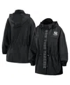 Wear By Erin Andrews Women's Black Philadelphia Phillies Full-zip Windbreaker Hoodie Jacket In Black