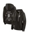 Wear By Erin Andrews Women's Black San Francisco Giants Vintage Full-zip Raglan Hoodie In Black