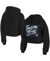 Wear By Erin Andrews Women's Black Tennessee Titans Domestic Cropped Pullover Hoodie In Black