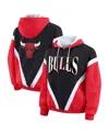Wear By Erin Andrews Women's Black/red Chicago Bulls Color Block Full-zip Hoodie Windbreaker Jacket In Multi
