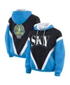 Wear By Erin Andrews Women's Blue/black Chicago Sky Color Block Full-zip Hoodie Windbreaker Jacket In Blue