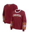 Wear By Erin Andrews Women's Burgundy Washington Commanders Sport Long-sleeve T-shirt In Burgundy