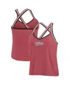 Wear By Erin Andrews Women's Cardinal Arizona Cardinals Cross Strap Tri-blend Tank Top In Cardinal