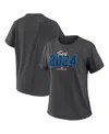 Wear By Erin Andrews Women's Charcoal 2024 Mlb All-star Game Boyfriend T-shirt In Charcoal