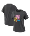 Wear By Erin Andrews Women's Charcoal Detroit Tigers Domestic Box Color Boyfriend T-shirt