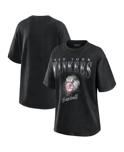 Wear By Erin Andrews Women's Charcoal New York Yankees Boyfriend T-shirt