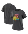 Wear By Erin Andrews Women's Charcoal San Diego Padres Domestic Box Color Boyfriend T-shirt In Charcoal