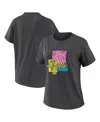 Wear By Erin Andrews Women's Charcoal Seattle Mariners Domestic Box Color Boyfriend T-shirt