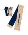Wear By Erin Andrews Women's Dallas Cowboys Tonal Microcheck Scarf Glove Set