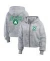 Wear By Erin Andrews Women's Heather Gray Boston Celtics Speckled Radiator Full-zip Hoodie In Heather Gray