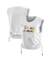 Wear By Erin Andrews Women's Heather Gray Los Angeles Dodgers Cinched Tank Top