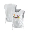 Wear By Erin Andrews Women's Heather Gray New York Yankees Cinched Tank Top