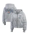 Wear By Erin Andrews Women's Heather Gray Oklahoma City Thunder Speckled Radiator Full-zip Hoodie In Heather Gray