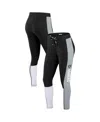 Wear By Erin Andrews Black Carolina Panthers Leggings In Black,gray