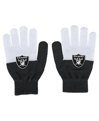 Wear By Erin Andrews Women's Las Vegas Raiders Color-block Gloves In Multi