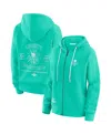 Wear By Erin Andrews Women's Mint New York Liberty Vintage Full-zip Hoodie In Green
