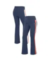 Wear By Erin Andrews Navy New England Patriots Tri-blend Yoga Pants In Blue