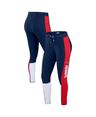 Wear By Erin Andrews Women's Navy/red New England Patriots Color Block Leggings