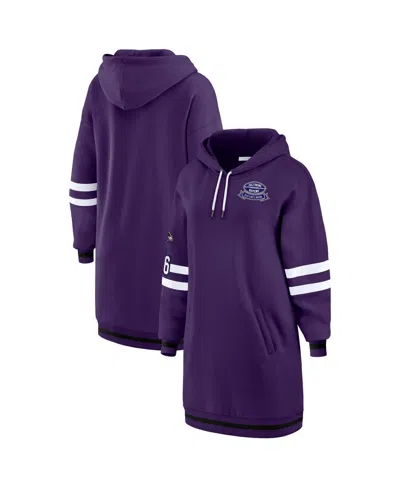 Wear By Erin Andrews Women's Purple Baltimore Ravens Hoodie Dress