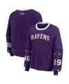 Wear By Erin Andrews Women's Purple Baltimore Ravens Sport Long-sleeve T-shirt In Purple