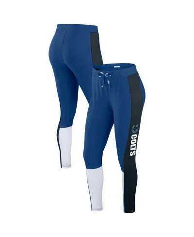 Wear By Erin Andrews Women's Royal Indianapolis Colts Color-block Leggings In Blue