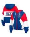 Wear By Erin Andrews Royal Buffalo Bills Color Block Full-zip Windbreaker Jacket In Royal,red