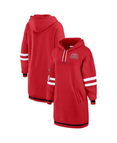 Wear By Erin Andrews Women's Scarlet San Francisco 49ers Hoodie Dress In Red
