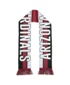 Wear By Erin Andrews Women's  Arizona Cardinals Stripe Scarf In White,maroon