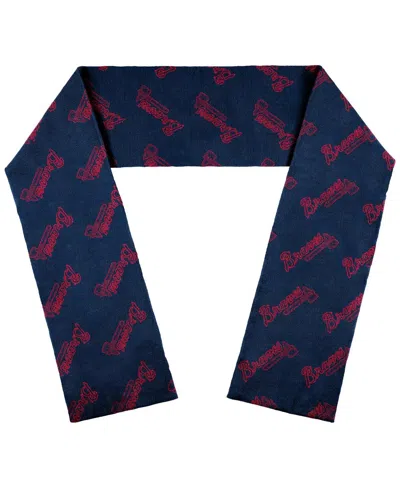 Wear By Erin Andrews Women's  Atlanta Braves Team Wordmark Scarf In Blue