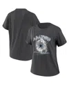 Wear By Erin Andrews Women's  Charcoal Dallas Cowboys Boyfriend T-shirt In Charcoal