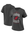 WEAR BY ERIN ANDREWS WOMEN'S WEAR BY ERIN ANDREWS CHARCOAL NEW JERSEY DEVILS 2024 NHL STADIUM SERIES BOYFRIEND T-SHIRT