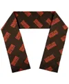 Wear By Erin Andrews Women's  Cleveland Browns Team Wordmark Scarf In Brown