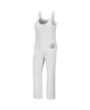 Wear By Erin Andrews Women's  Cream Pittsburgh Steelers Cozy Scoop Neck Tank Top Pants Sleep Set In Cream