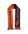 Wear By Erin Andrews Women's  Denver Broncos Team Pride Scarf In Orange,blue