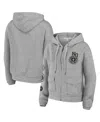 Wear By Erin Andrews Women's  Heather Gray New Orleans Saints Full-zip Hoodie In Heather Gray