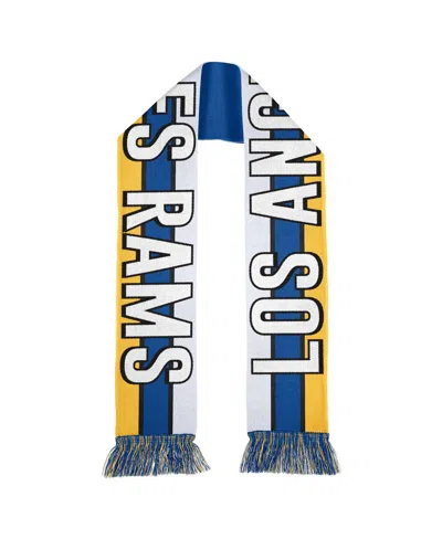 Wear By Erin Andrews Women's  Los Angeles Rams Stripe Scarf In White,blue