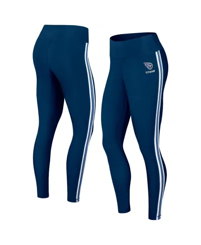 Wear By Erin Andrews Women's  Navy Tennessee Titans Color Block Leggings