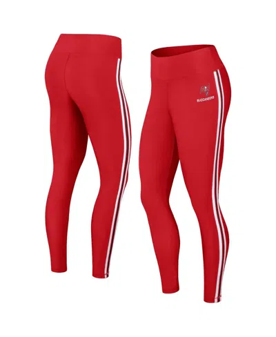 Wear By Erin Andrews Women's  Red Tampa Bay Buccaneers Color Block Leggings