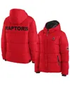 Wear By Erin Andrews Red Toronto Raptors Plush Puffer Full-zip Jacket In Red