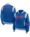 Wear By Erin Andrews Women's  Royal Buffalo Bills Bomber Full-zip Jacket In Royal