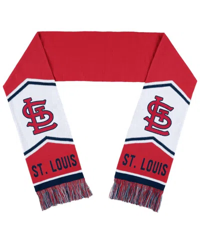 Wear By Erin Andrews Women's  St. Louis Cardinals Jacquard Stripe Scarf In Red