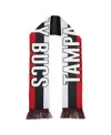Wear By Erin Andrews Women's  Tampa Bay Buccaneers Stripe Scarf In White,black