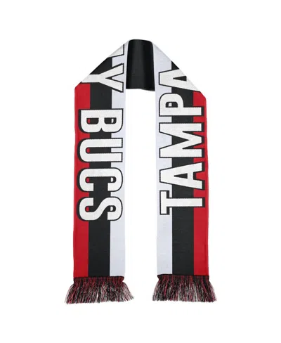 Wear By Erin Andrews Women's  Tampa Bay Buccaneers Stripe Scarf In White,black